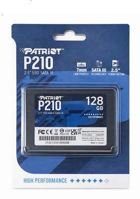 NEW Patriot P210 128GB 2.5'' SSD SATA III 6Gb/s Internal Solid State Drive 7mm
