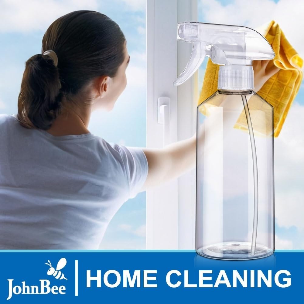 Spray Bottles - 16.9oz/2Pack -  Adjustable Spray Bottles for Cleaning - No Le...