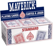 Playing Cards, Standard Index, Red and Blue, 12 Pack