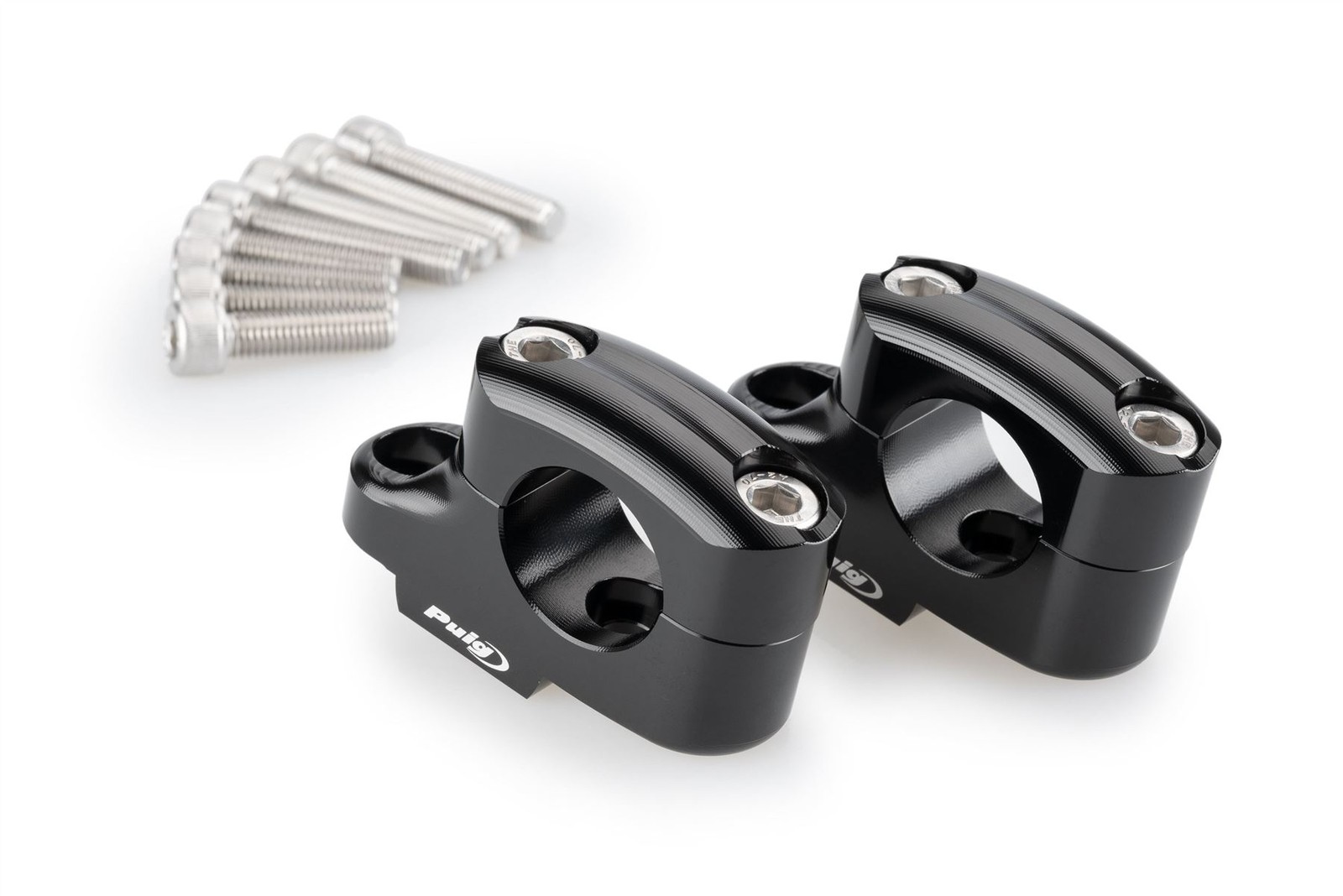 Puig Black Pullback Handlebar Riser + 25mm/16mm Triumph Scrambler 1200 XE 24-26