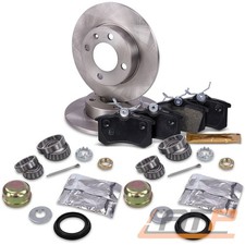 BREMSENSET BREMSENKIT + RADLAGER VOLL Ø232 HINTEN FÜR VW POLO 6N 6N2 6K