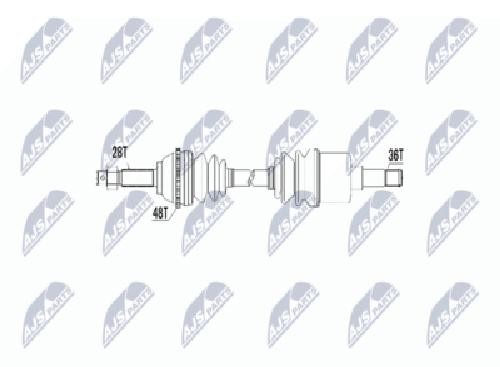 Original NTY Drive Shaft NPW-FR-031 For Ford