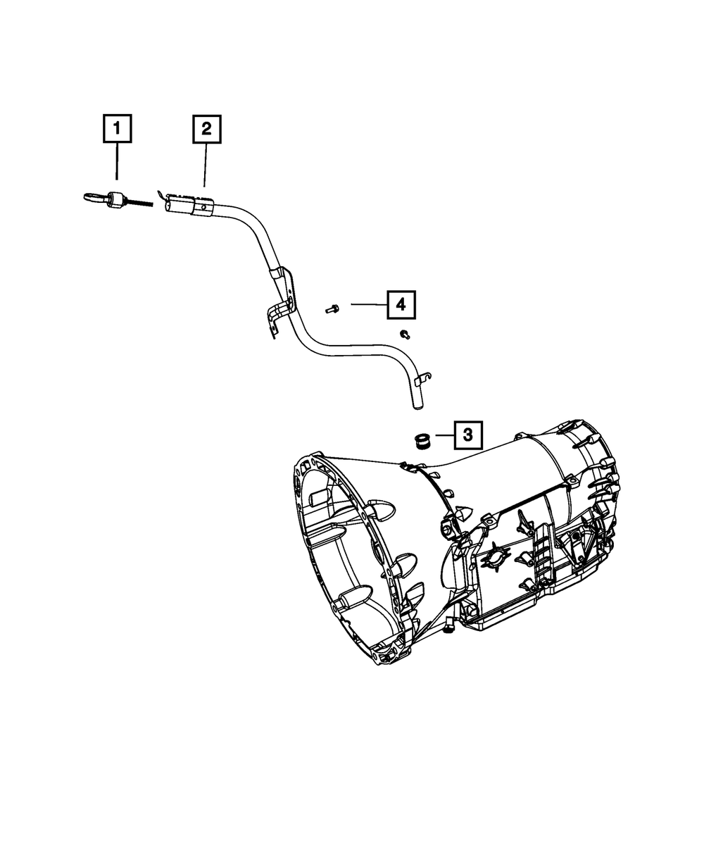Mopar Automatic Transmission Dipstick for 2012-2014 Jeep Wrangler 3.6L V6