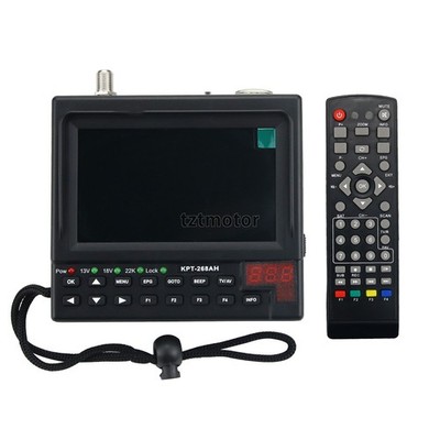 Portable DVB-S2 Digital Satellite Finder & Monitor DVB-S Sat Meter KPT-268AH