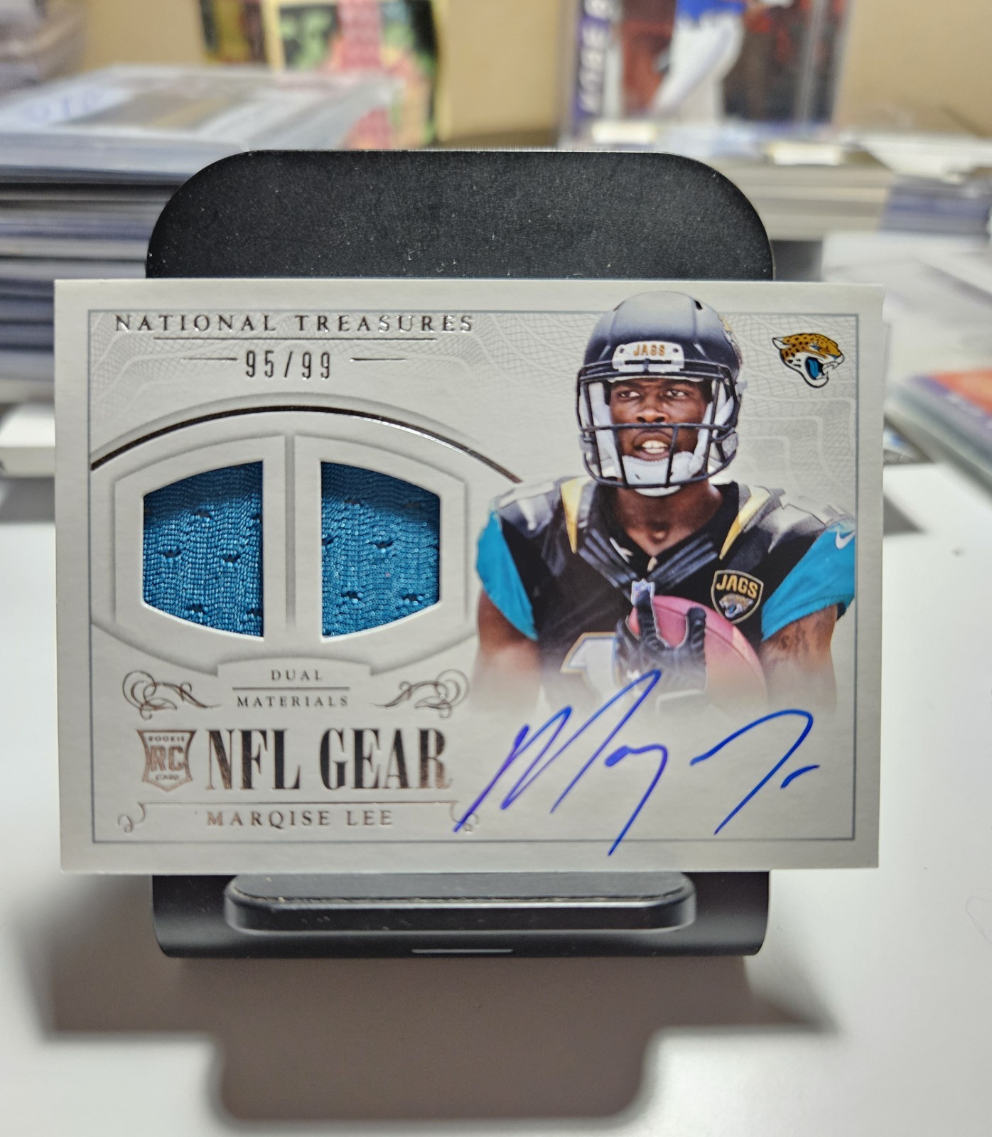 2014 NT Rookie NFL Gear Materials Signatures Marqise Lee #RGS-ML Dual /99