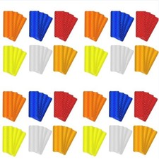 20Pcs Safety Reflective Stickers Outdoor Waterproof Reflector Stickers Orange