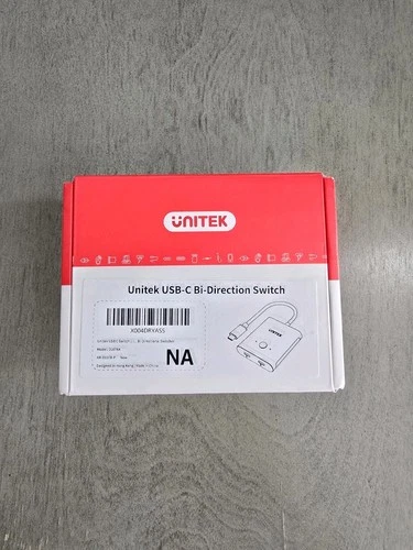 Unitek USB-C Switcher 2-in-1 / 1-in-2 | Bi-Directional 4K Video Data Selector