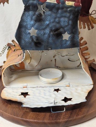 Home Interiors Angst Krähe Halloween Herbst Kerze Lampe Dose Metall Wohndeko - Bild 9 von 9