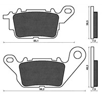 1 Paar BremsbeläGe Vorne C4 BP 162 FüR Yamaha N-Max 125 EU4 2017-2020