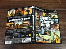 Grand Theft Auto San Andreas Playstation 2 PS2 Box Case Insert Cover Art Only