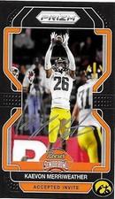 2023 SENIOR BOWL IOWA HAWKEYES KAEVON MERRIWEATHER TAMPA BAY BUCCANEERS RC AUTO
