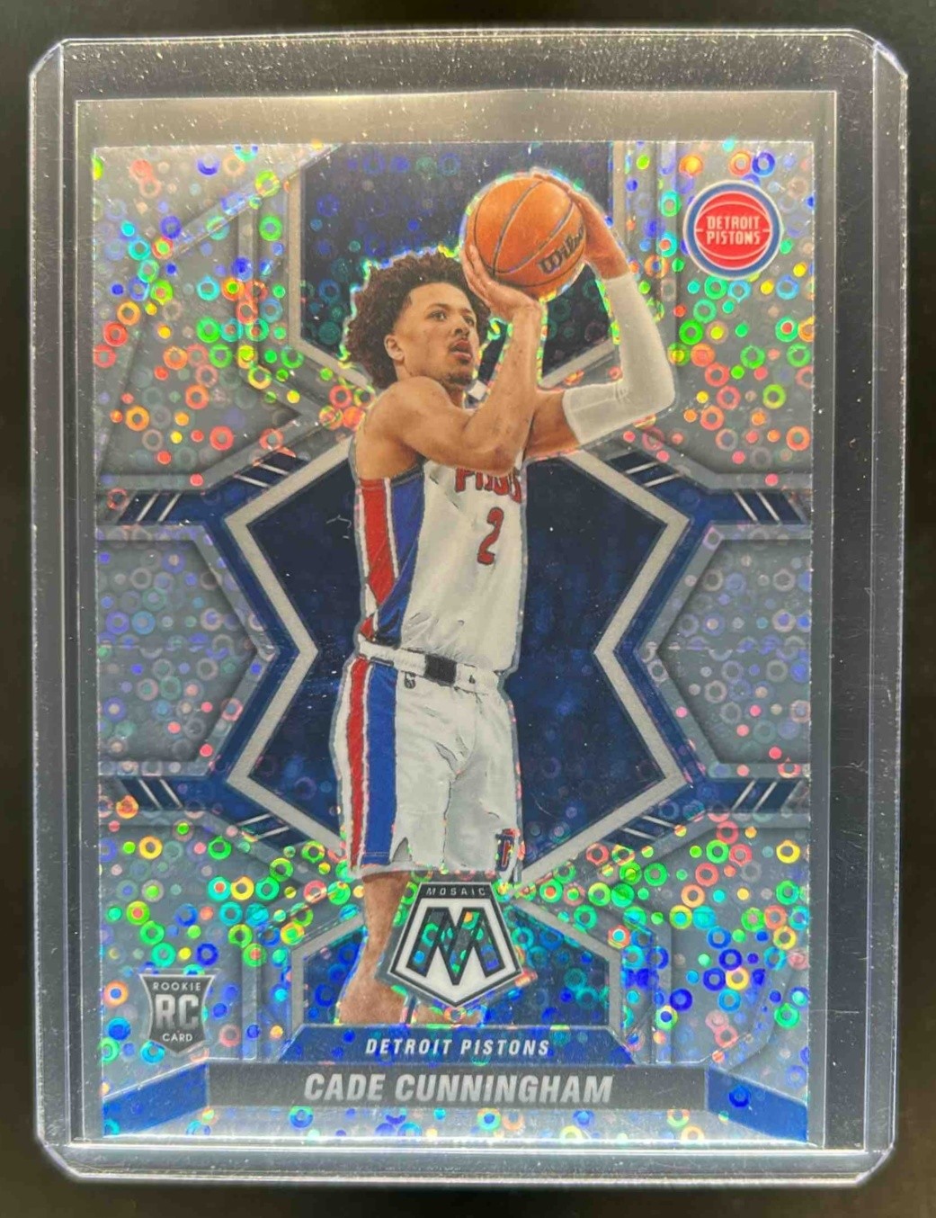 2021-22 Mosaic Cade Cunningham RC Fast Break Silver Rookie #203 Pistons