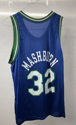 Dallas Mavericks Champion NBA basketball jersey Size 44 Rare 90s Team Mashburn - Picture 6 of 6