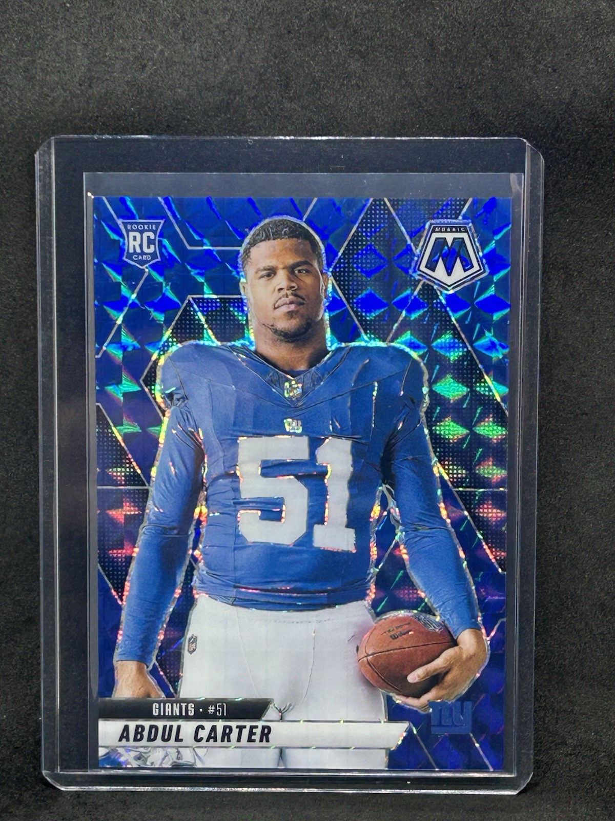 2025 Panini Mosaic #282 Abdul Carter Mosaic Blue #/99 A8