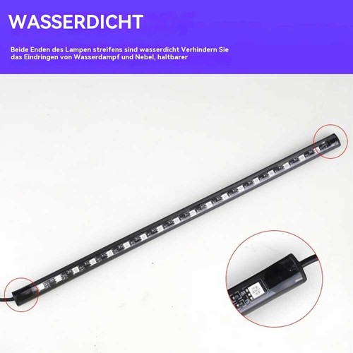 4x LED RGB Innenraumbeleuchtung Auto KFZ Ambiente Fußraumbeleuchtung+Control - Bild 6 von 22