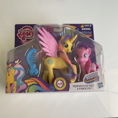 NEW My Little Pony Princess Gold Lily & Pinkie Pie Rainbow Power Toy 2014