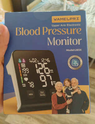 #ad WAMELPRI Upper Arm Digital Blood Pressure Monitor Model U83X $45.00