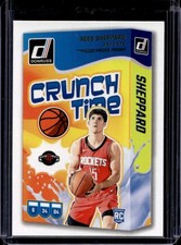 2024-25 Panini Donruss Reed Sheppard Crunch Time RC Press Proof #9 Rockets