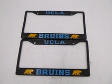 2 Pack Ucla Bruins Metal License Plate Frame Black