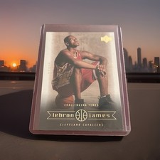 2003-04 Upper Deck Lebron James “Challenging Times” Rookie Card # 26. rookie card picture