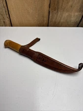 VTG J. MARTTIINI Finland Rapala 6”Fillet Knife engraved stainless leather sheath