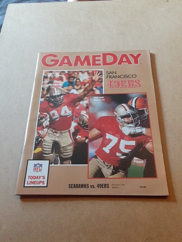 Autographed NFL 1991 Game Day Program SEATTLE SEAHAWKS vs. SAN FRANCISCO 49ERS - Picture 3 of 16