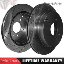 303mm Rear Drilled Brake Rotors For Chevy Equinox Captiva Sport Pontiac Torrent