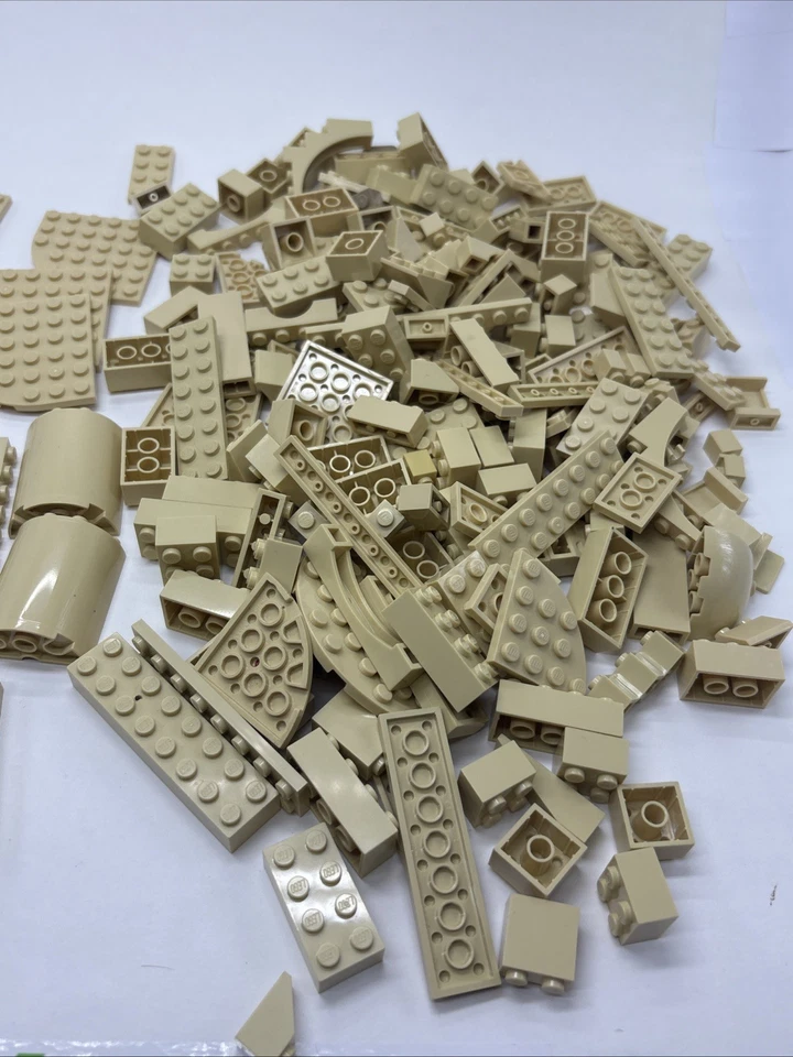 Lego Lote 1000 Piezas Bronceadas Ladrillos Modificados Placas Arco Playa MOC Lote Castillo 1 lb Foto 4 de 4