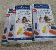 New FABER-CASTELL PACK Soft Pastels Mini Petit Assorted Colors 24 pastels