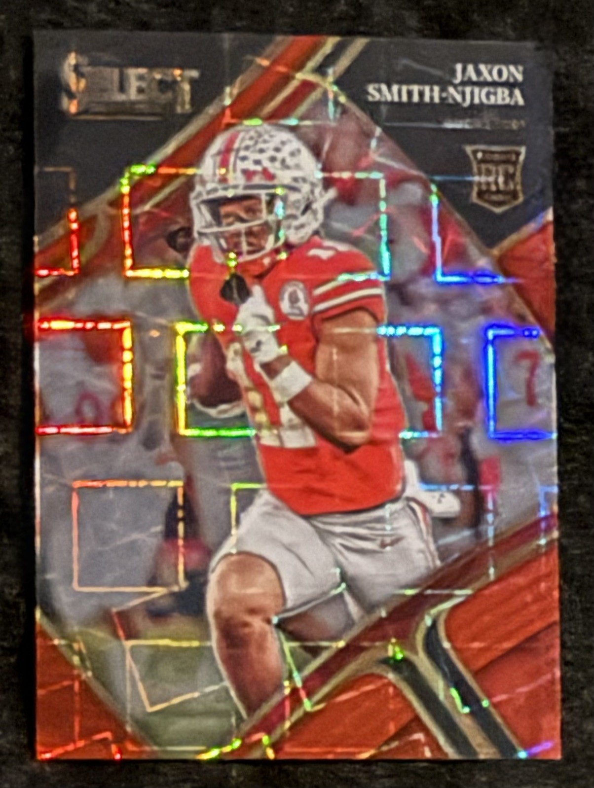 Jaxon Smith-Njigba 2023 Panini Select Draft Picks RC Red Lazer #107