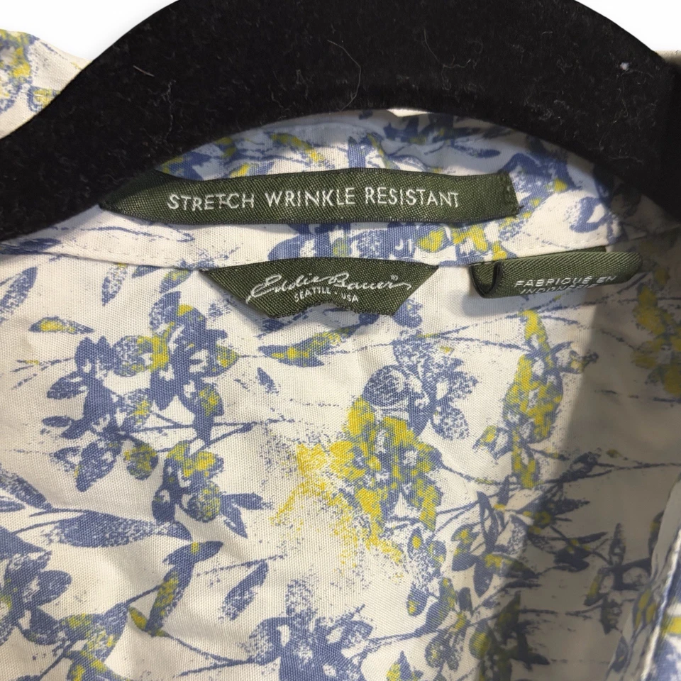 Camisa de campamento Eddie Bauer Mujer XXL Floral Algodón Occidental con botones Foto 3 de 4