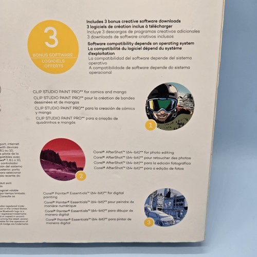 BLUETOOTH DRAWING TABLET • Wacom Intuos CTL-4100 Small Black MAC/PC NEW IN BOX - Picture 6 of 9