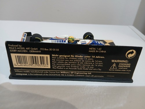 Ayrton Senna 1/43 Minichamps 1994 Williams Renault FW16 - Bild 6 von 6