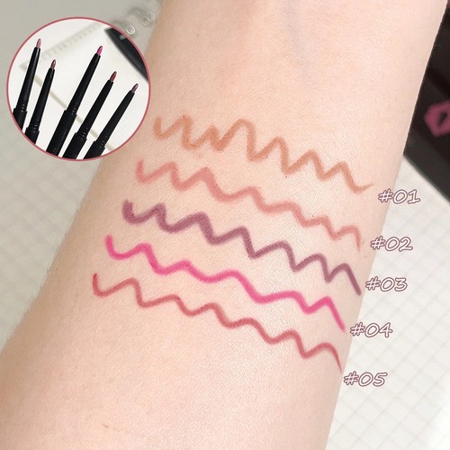 Retractable Matte Waterproof Lip Liner Pencil Long Lasting Hydrating 5 Shades - Picture 5 of 11