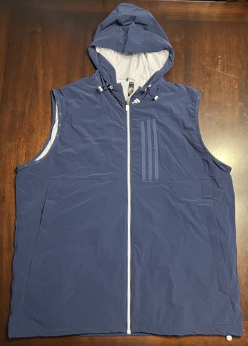 Adidas Ultimate 365 Tour Wind.RDY Giubbotto Golf Uomo XL Blu Navy con Cappuccio