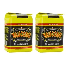 Yaucono Ground Coffee Bagged, Arabica Medium Roast, 14 Ounce (Pack of 2)