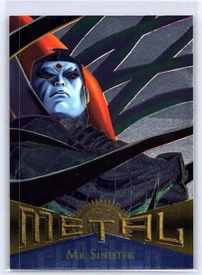 Mr. Sinister 1995 Metal Marvel 106 Silver Flash