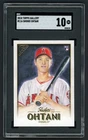 SHOHEI OHTANI 2018 TOPPS GALLERY BASEBALL #116 ROOKIE CARD SGC 10