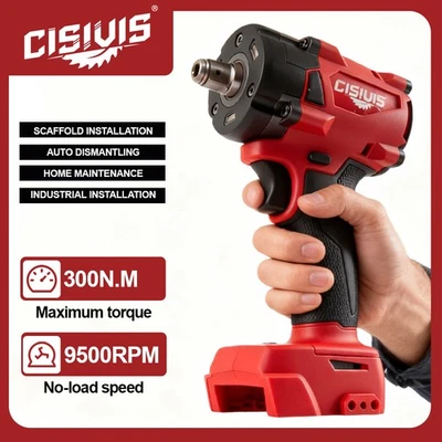 CISIVIS For Milwaukee M18 Battery 1/2" High-Torque Cordless Impact Wrench-Bare Tool
