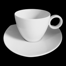 Kaffeetasse 2-tlg. Tasse mit Untertasse Vario Pure Weiß Thomas Porzellan