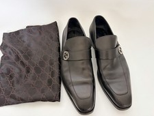 Gucci Medallion Leather Loafer 9 1/2
