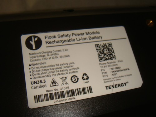 FLOCK MODULO ALIMENTAZIONE SICUREZZA BATTERIA RICARICABILE AGLI IONI DI LITIO 10,8V 291,6WH PN 707-00001 - Foto 7 di 8