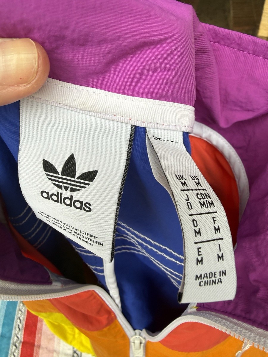 Rainbow Adidas Windbreaker Adult M 2020 Pride Off Center Jacket 