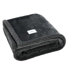 Dog Blanket, Waterproof Reversible Sherpa Fleece Throw Blanket, 20 27 Gray