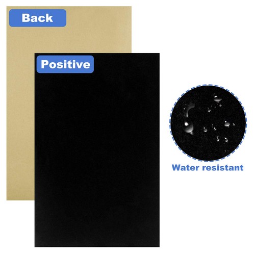 15PCS Stick Black Felt, Self Adhesive Felt Sheets, DIY Velvet Fabric for Art ... - Picture 3 of 6