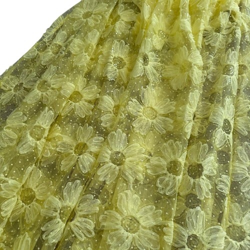 FOR LOVE AND LEMONS Emma Maxi Dress Yellow Floral Lace Women's Size XS NWT - Picture 4 of 13
