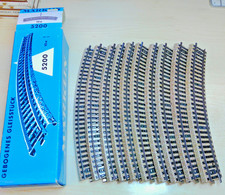 Märklin Spur H0 5200 - 10 x gebogene Metall-Gleise R 2  - gute gebrauchte Gleise