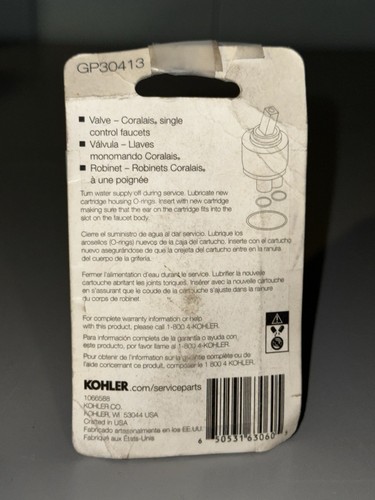 Kohler K-GP71969 Coralais Valve Mixer Kit - NEW - Picture 5 of 5