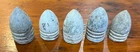 5 BIG CIVIL WAR MINIE BALLS - BULLETS - DUG VICKSBURG .69-.72 CALIBER