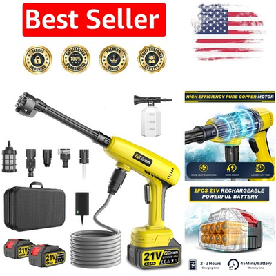 #ad Ultimate Cordless Pressure Washer 2 Battery Packs 6 in 1 Nozzle amp; Foam Pot $128.24